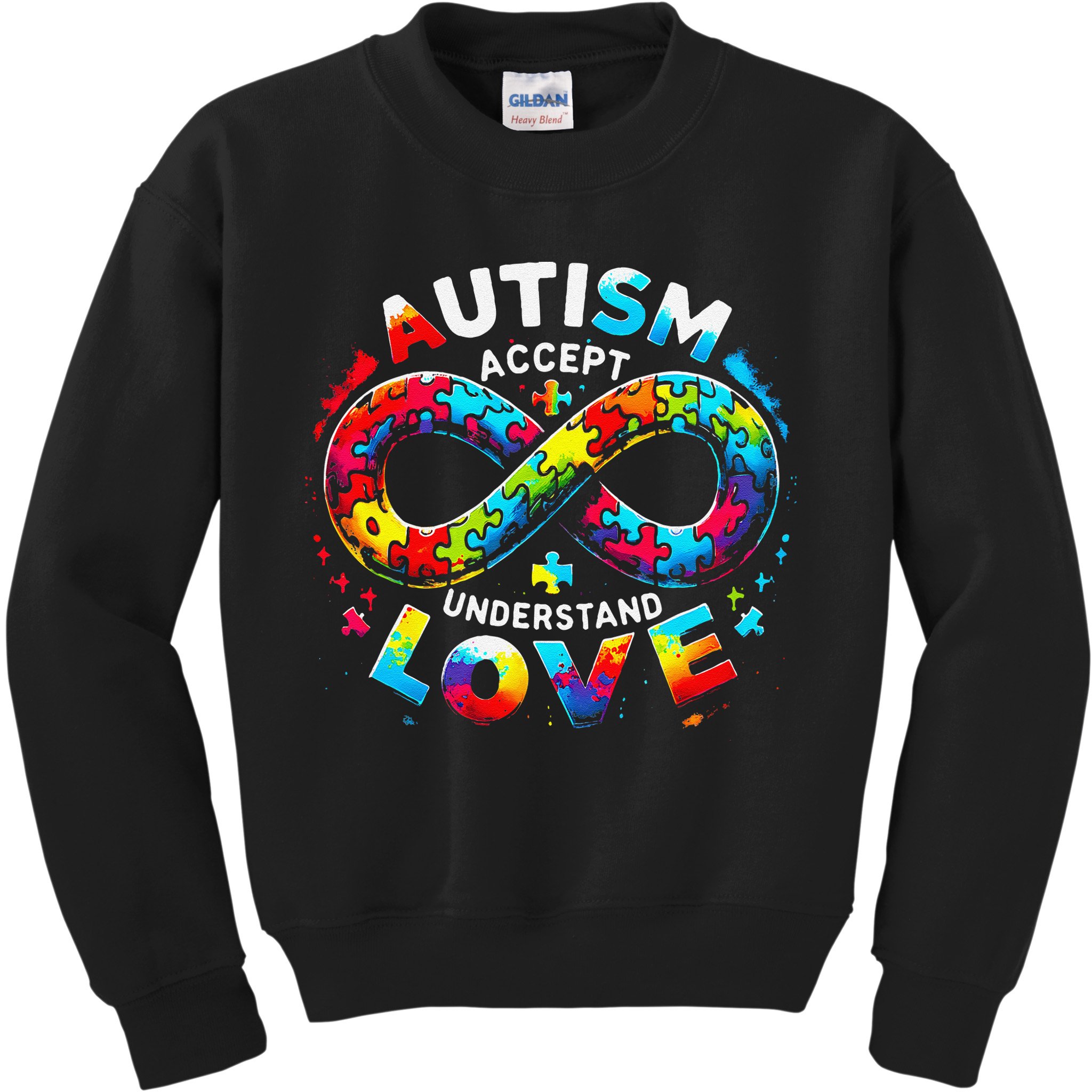 Autism Awareness Accept Understand Love Asd Support Autistic Kids Sweatshirt