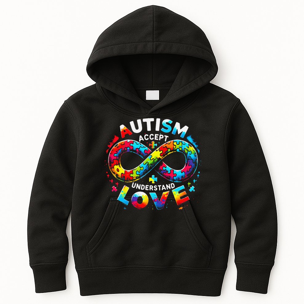 Autism Awareness Accept Understand Love Asd Support Autistic Kids Hoodie