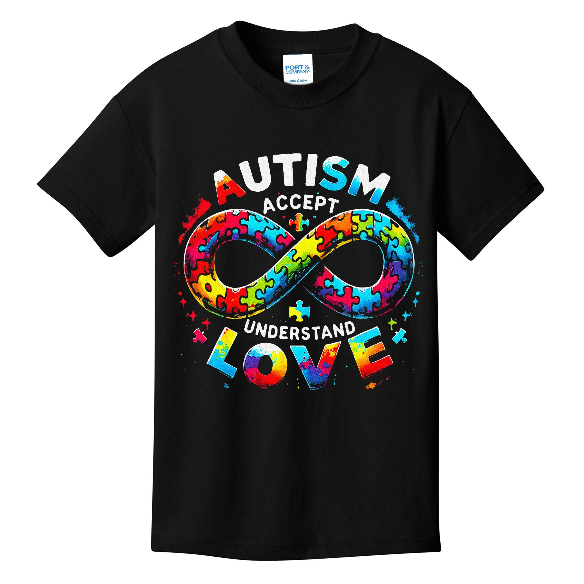 Autism Awareness Accept Understand Love Asd Support Autistic Kids T-Shirt