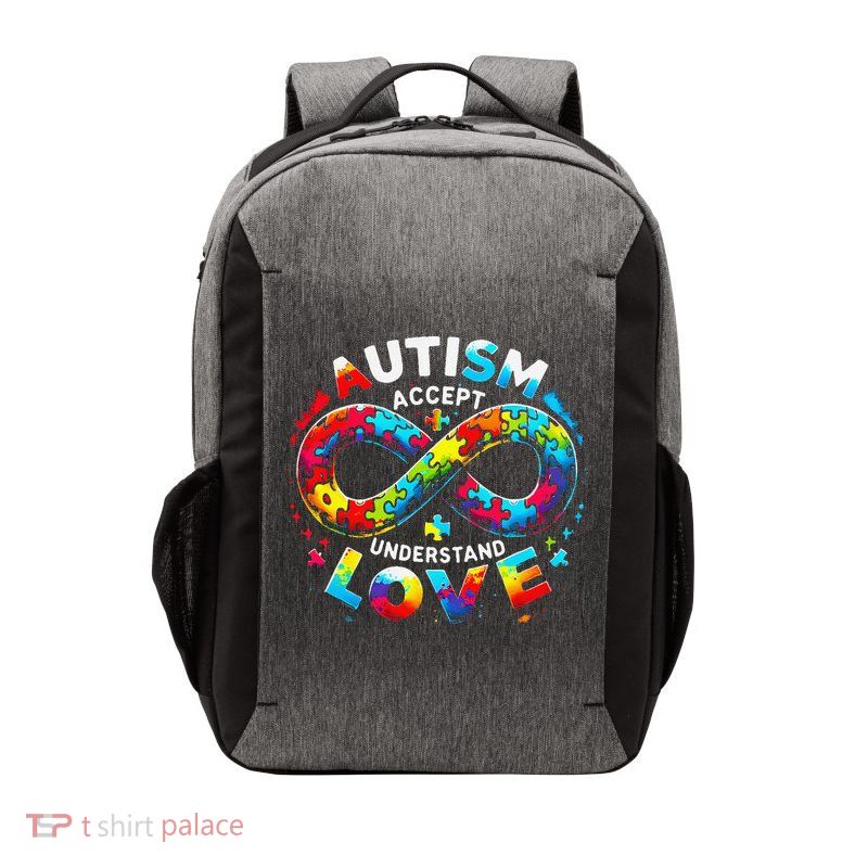 Autism Awareness Accept Understand Love Asd Support Autistic Vector Backpack