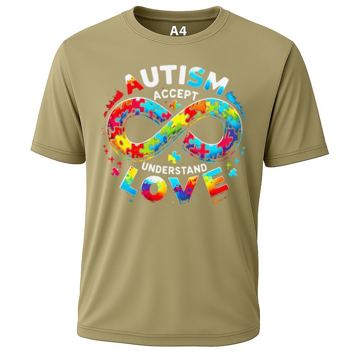 Autism Awareness Accept Understand Love Asd Support Autistic Cooling Performance Crew T-Shirt