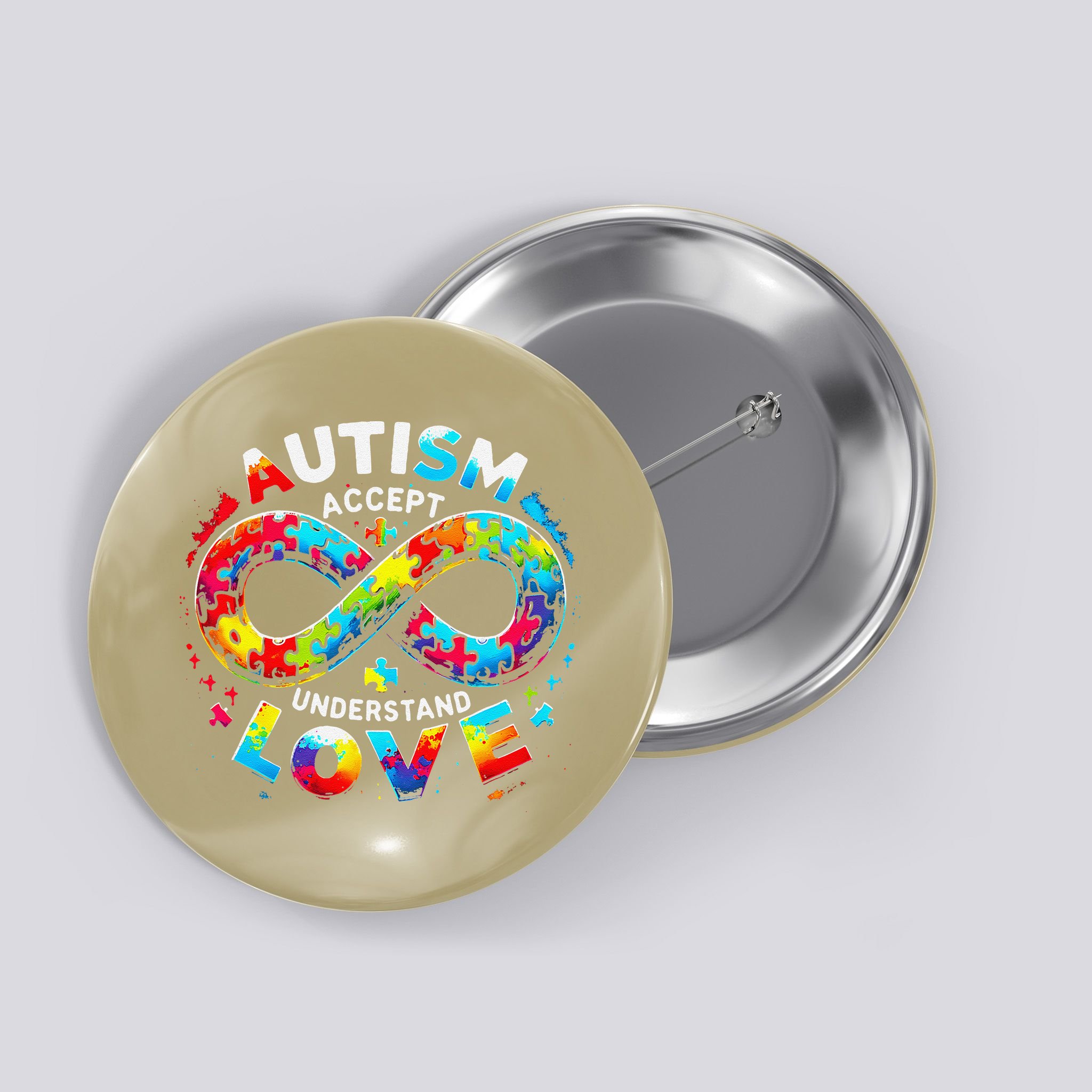 Autism Awareness Accept Understand Love Asd Support Autistic Button