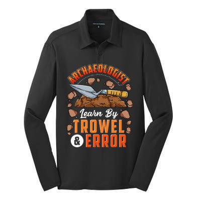 Archeologist Archeology Silk Touch Performance Long Sleeve Polo