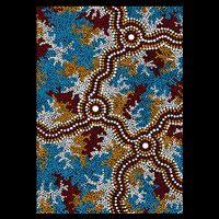 Aboriginal Art Authentic Wetland Dreaming Performance Shirt