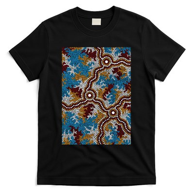 Aboriginal Art Authentic Wetland Dreaming T-Shirt
