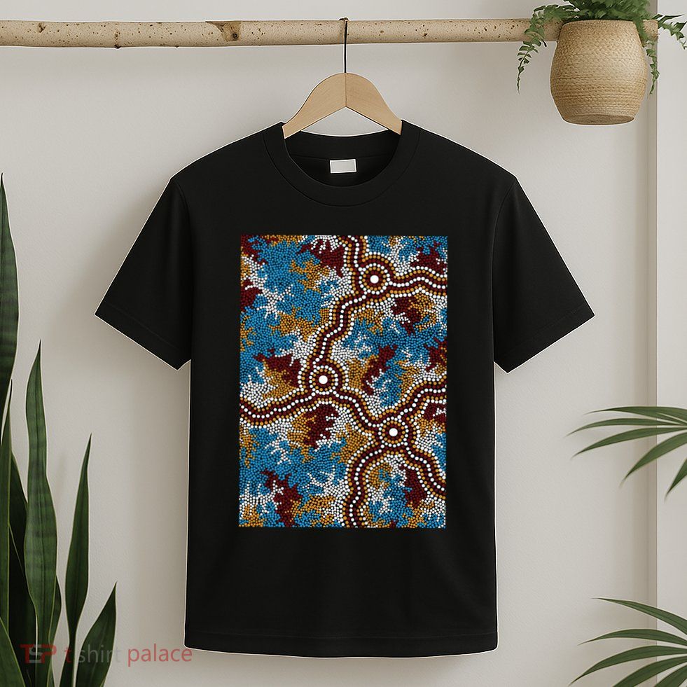 Aboriginal Art Authentic Wetland Dreaming T-Shirt