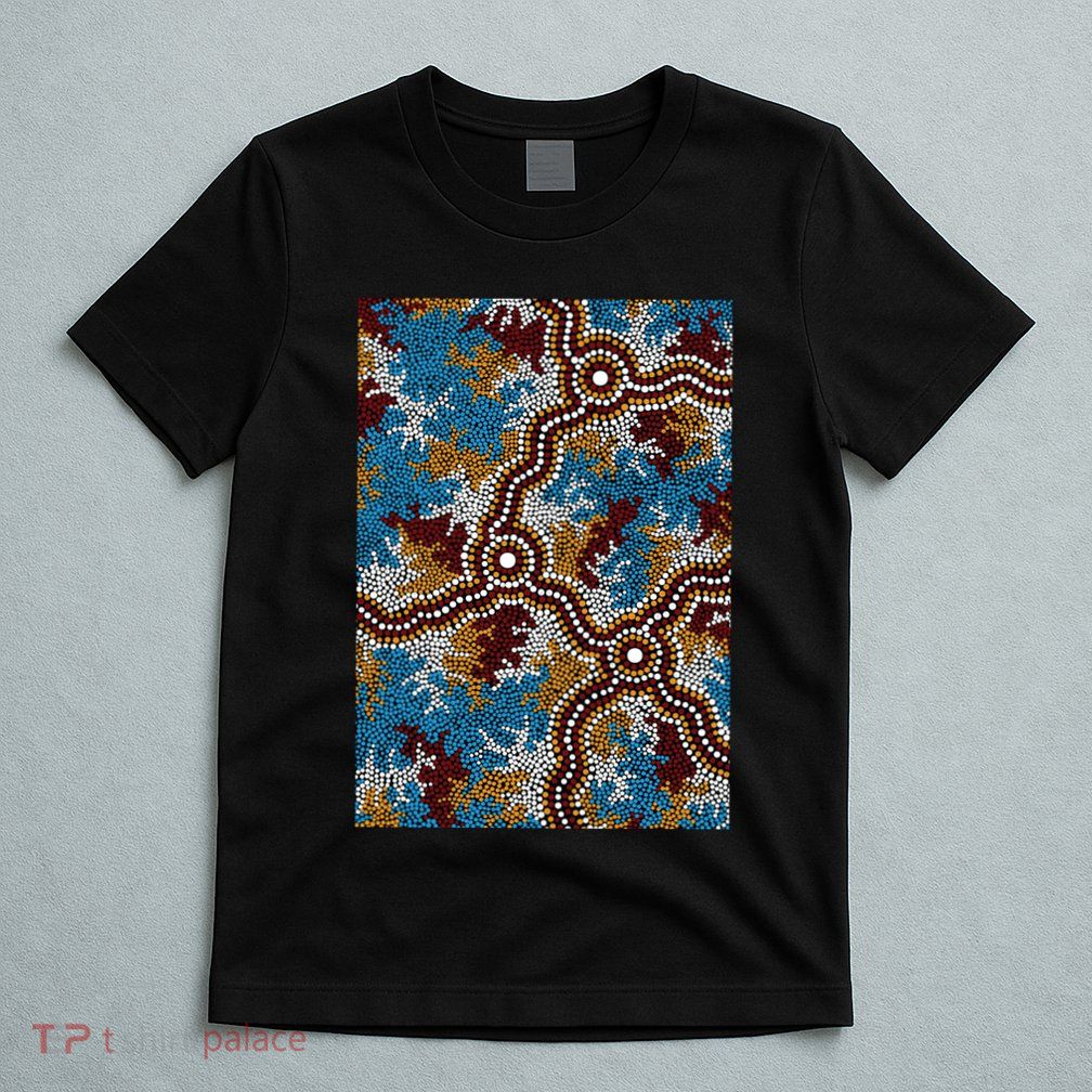 Aboriginal Art Authentic Wetland Dreaming T-Shirt