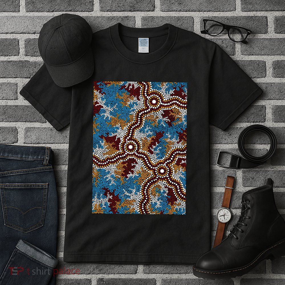 Aboriginal Art Authentic Wetland Dreaming Tall T-Shirt