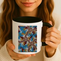 Aboriginal Art Authentic Wetland Dreaming Mug