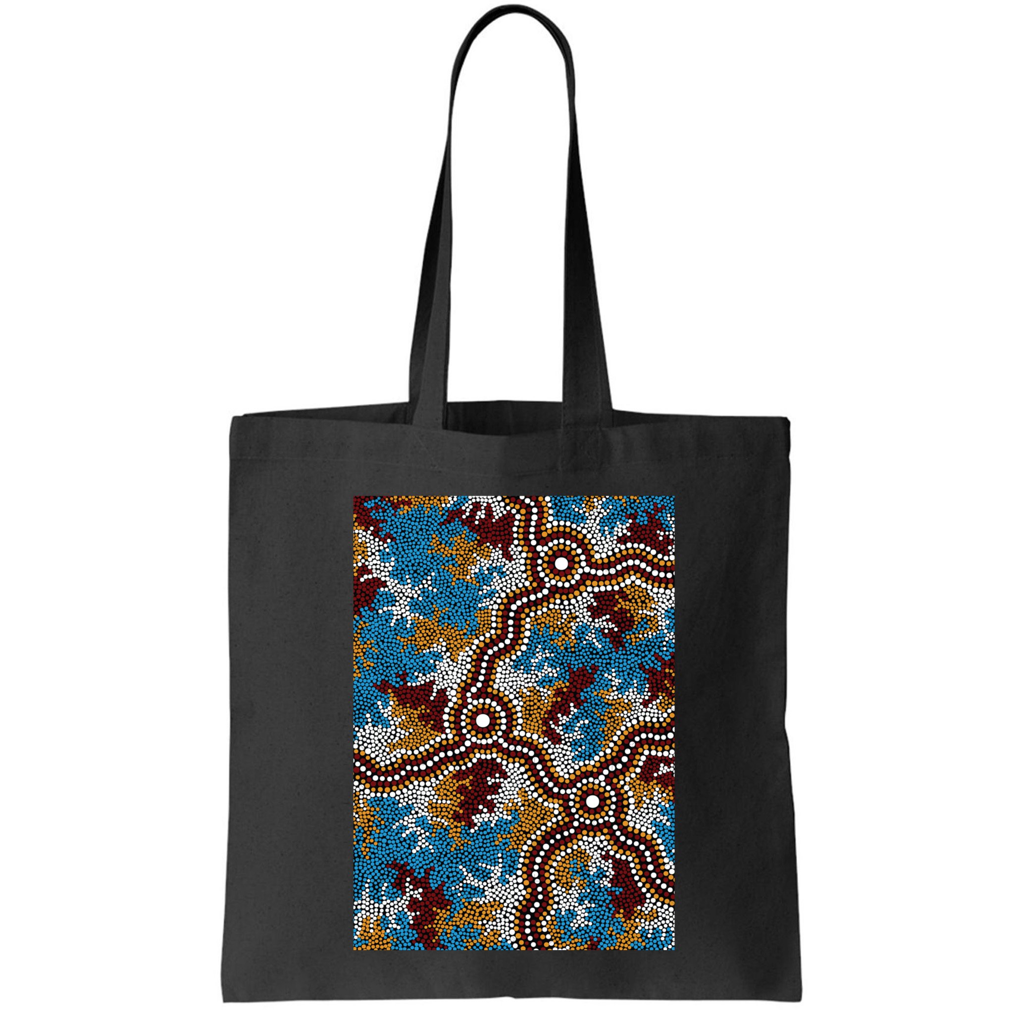 Aboriginal Art Authentic Wetland Dreaming Bag