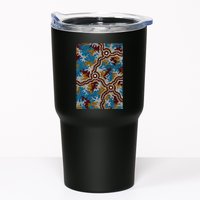 Aboriginal Art Authentic Wetland Dreaming Tumbler
