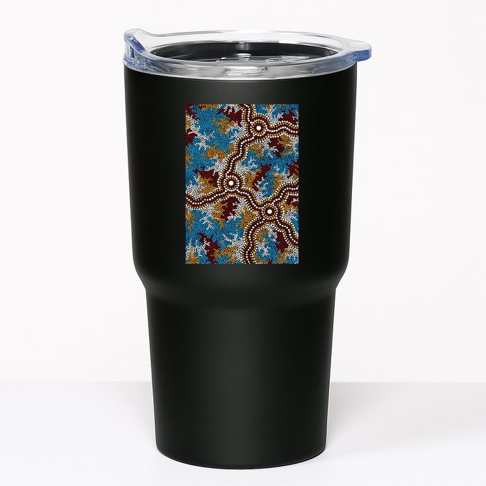 Aboriginal Art Authentic Wetland Dreaming Tumbler