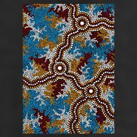 Aboriginal Art Authentic Wetland Dreaming Tumbler