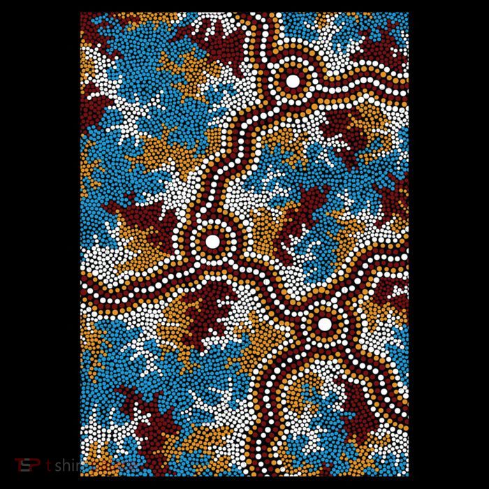 Aboriginal Art Authentic Wetland Dreaming Sustainable Knit Beanie