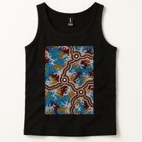 Aboriginal Art Authentic Wetland Dreaming Tank Top