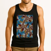 Aboriginal Art Authentic Wetland Dreaming Tank Top