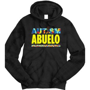 Autism Abuelo Awareness Support Tie Dye Hoodie