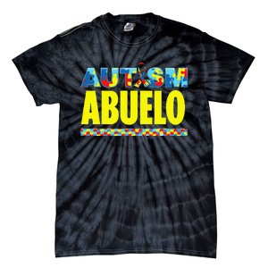 Autism Abuelo Awareness Support Tie-Dye T-Shirt