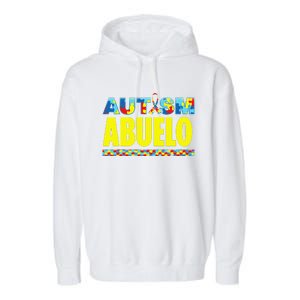 Autism Abuelo Awareness Support Garment-Dyed Fleece Hoodie