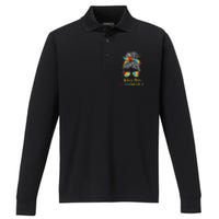 Autism Awareness Acceptance Autism Mom Unbreakable Performance Long Sleeve Polo