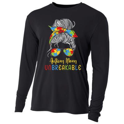 Autism Awareness Acceptance Autism Mom Unbreakable Cooling Performance Long Sleeve Crew