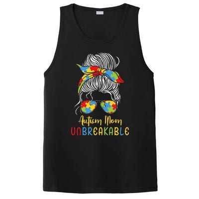 Autism Awareness Acceptance Autism Mom Unbreakable PosiCharge Competitor Tank