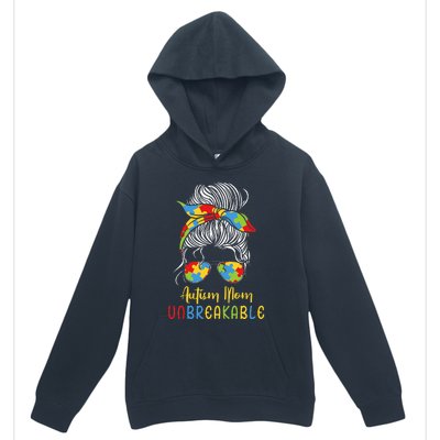 Autism Awareness Acceptance Autism Mom Unbreakable Urban Pullover Hoodie