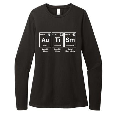 Autism Awareness Advocate Periodic Table Teacher Acceptance Gift Womens CVC Long Sleeve Shirt