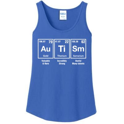 Autism Awareness Advocate Periodic Table Teacher Acceptance Gift Ladies Essential Tank