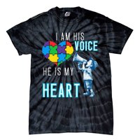 Autism Awareness Autism Mom And Dad Tie-Dye T-Shirt