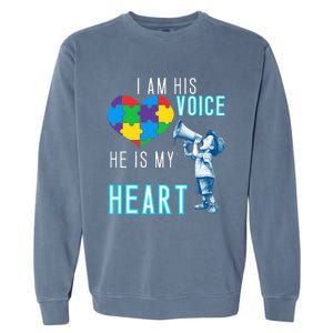 Autism Awareness Autism Mom And Dad Garment-Dyed Sweatshirt