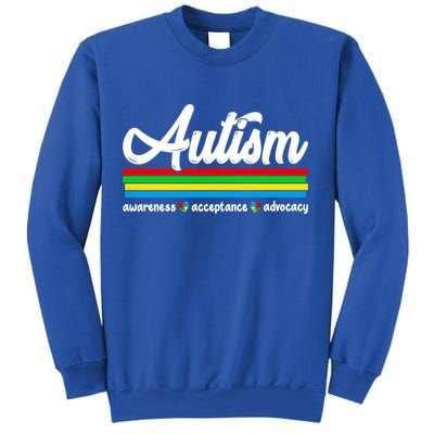 Autism Awareness Acceptance Advocacy Autism Awareness Month Great Gift Sweatshirt