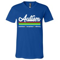 Autism Awareness Acceptance Advocacy Autism Awareness Month Great Gift V-Neck T-Shirt