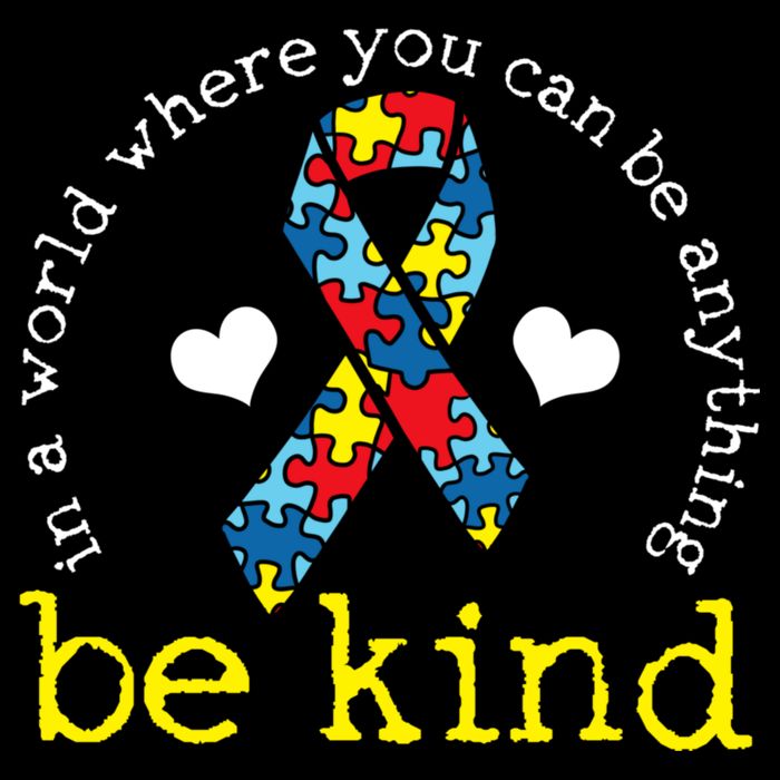 Autism Awareness Be Kind Kindness Ribbon Heart Cooling Performance Crew T-Shirt