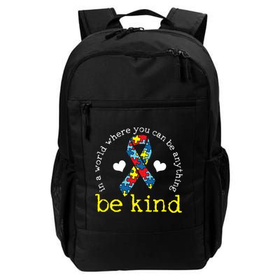 Autism Awareness Be Kind Kindness Ribbon Heart Backpack