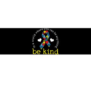 Autism Awareness Be Kind Kindness Ribbon Heart Bumper Sticker