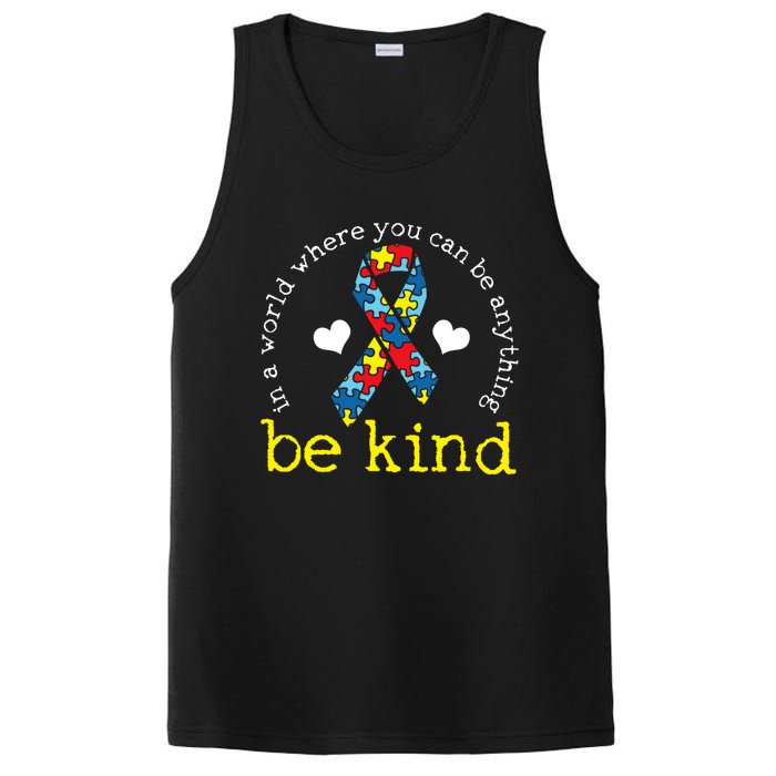 Autism Awareness Be Kind Kindness Ribbon Heart PosiCharge Competitor Tank