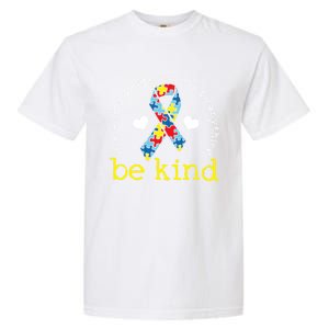 Autism Awareness Be Kind Kindness Ribbon Heart Garment-Dyed Heavyweight T-Shirt