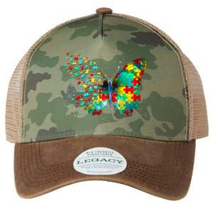 Autism Awareness Butterfly Peace Lover Gift Legacy Tie Dye Trucker Hat