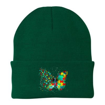 Autism Awareness Butterfly Peace Lover Gift Knit Cap Winter Beanie