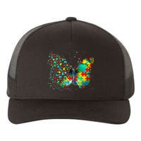 Autism Awareness Butterfly Peace Lover Gift Yupoong Adult 5-Panel Trucker Hat