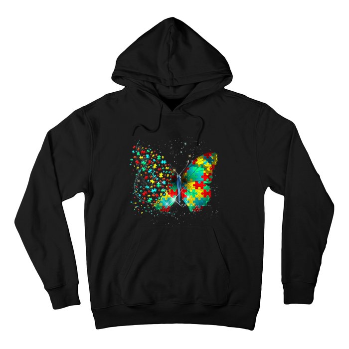 Autism Awareness Butterfly Peace Lover Gift Hoodie