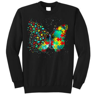 Autism Awareness Butterfly Peace Lover Gift Sweatshirt