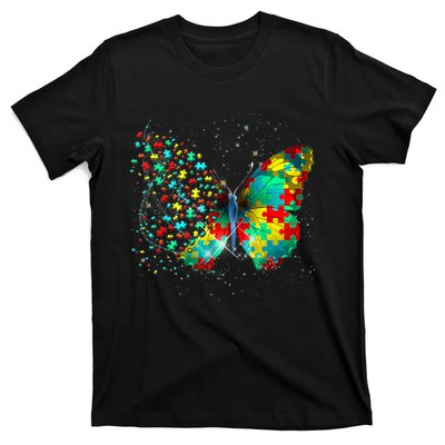 Autism Awareness Butterfly Peace Lover Gift T-Shirt