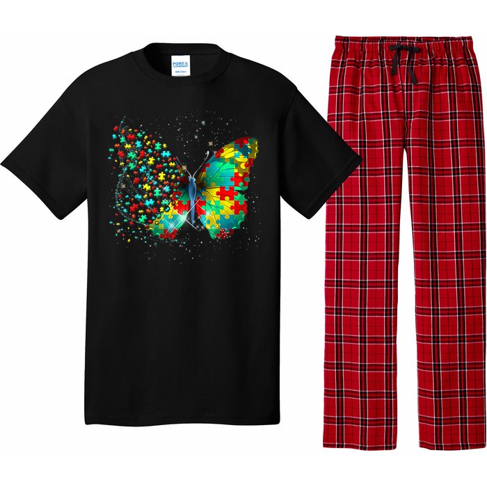 Autism Awareness Butterfly Peace Lover Gift Pajama Set