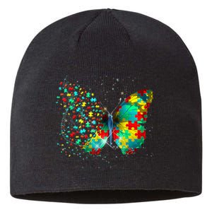 Autism Awareness Butterfly Peace Lover Gift Sustainable Beanie