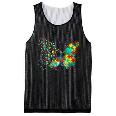 Autism Awareness Butterfly Peace Lover Gift Mesh Reversible Basketball Jersey Tank