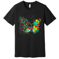 Autism Awareness Butterfly Peace Lover Gift Premium T-Shirt