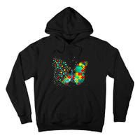 Autism Awareness Butterfly Peace Lover Gift Tall Hoodie