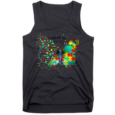 Autism Awareness Butterfly Peace Lover Gift Tank Top